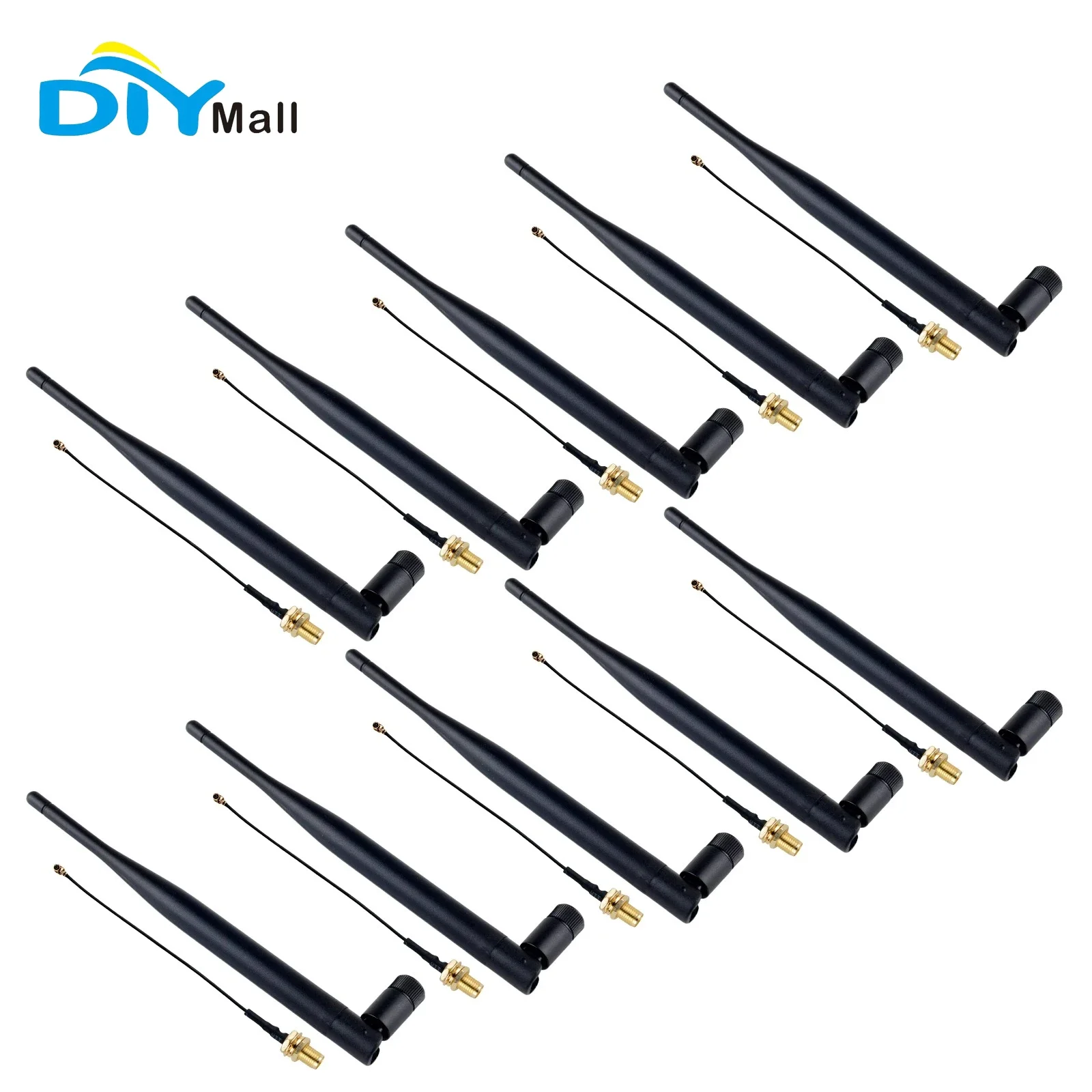 DIYmall 10PCS 868MHz/915MHz 5dBi SMA Male Omni-directional Antenna for IoT
DIYmall 10PCS 868MHz/915MHz 5dBi SMA Male Omni-directional Antenna for IoT