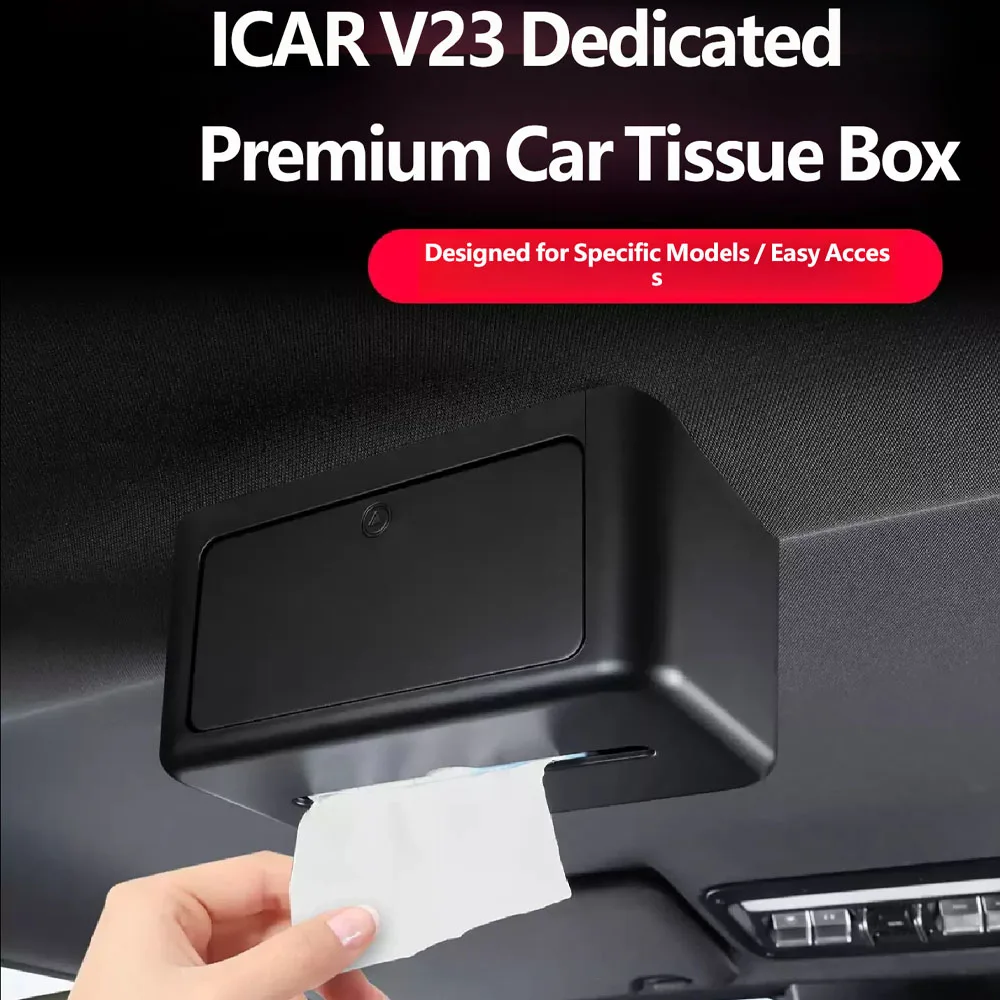 For Chery iCAR V23 Roof tissue box storage box interior special tissue storage super v23 supplies accessories
For Chery iCAR V23 Roof tissue box storage box interior special tissue storage super v23 supplies accessories