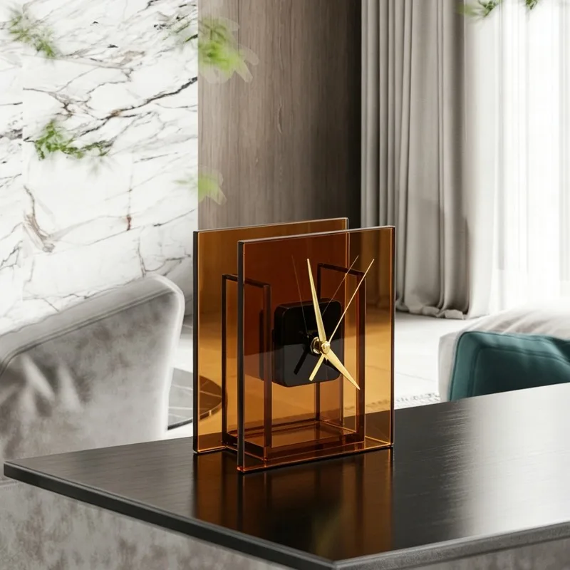 Creative Glass Clock Statue Ornaments Living Room Bedroom Office Hotel Clock Furnishings Crafts Home Decoration Accessories
Creative Glass Clock Statue Ornaments Living Room Bedroom Office Hotel Clock Furnishings Crafts Home Decoration Accessories