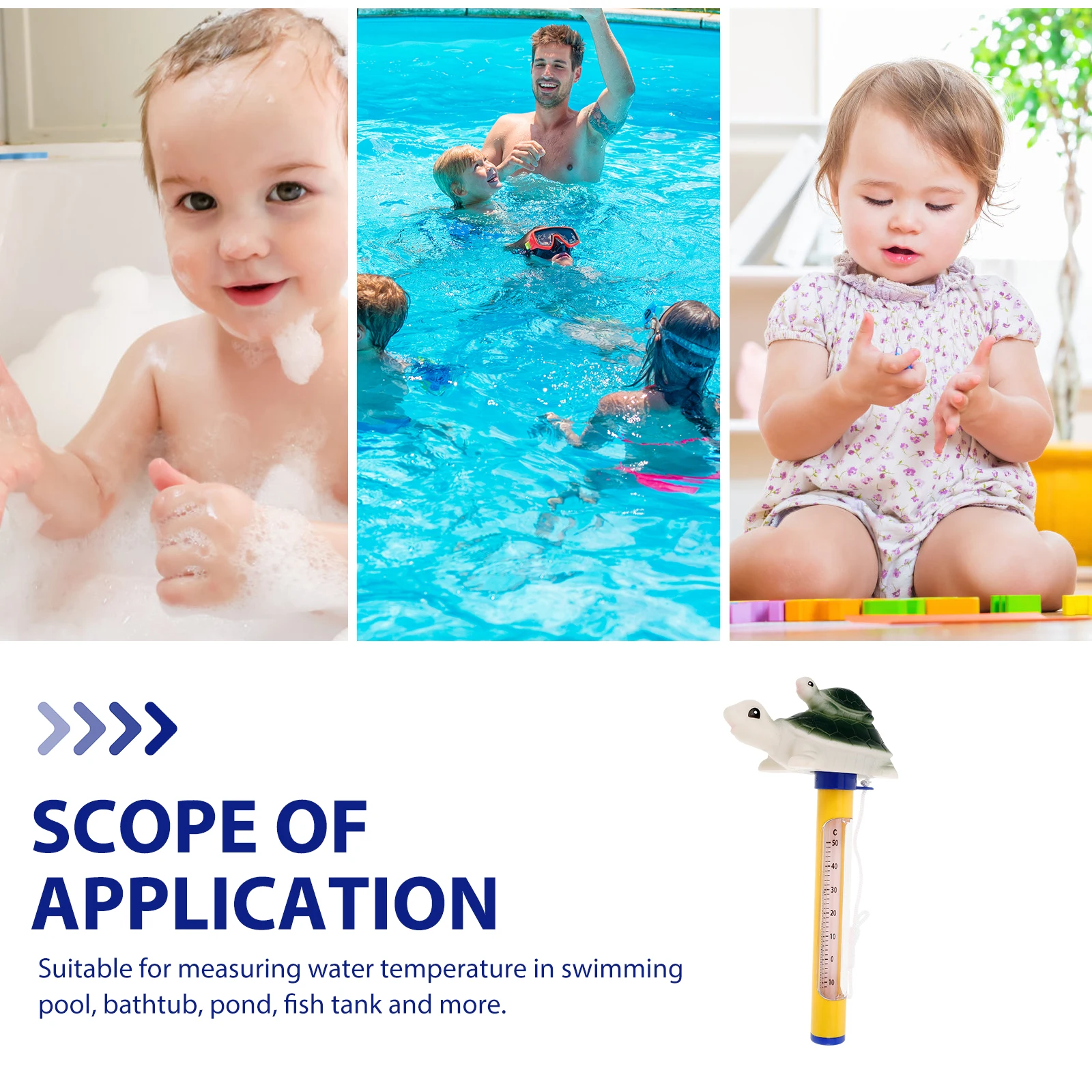 Turtle Thermometer for Baby Pool Water Temperature Floating Plastic Cold Plunge Swim Bath Pond Fish Tank Measuring Device Easy
Turtle Thermometer for Baby Pool Water Temperature Floating Plastic Cold Plunge Swim Bath Pond Fish Tank Measuring Device Easy