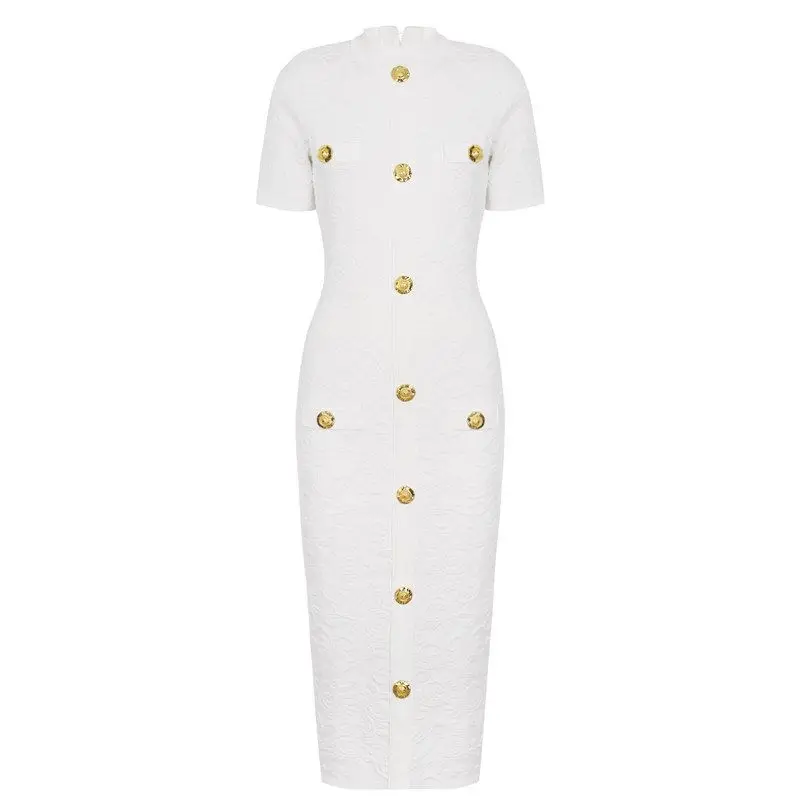 Summer New Fashion Heavy Knit Short Sleeve Dress Quality 2698 Embossed Pattern High Waist Fish Tail Dress for Middle-Aged Women
Summer New Fashion Heavy Knit Short Sleeve Dress Quality 2698 Embossed Pattern High Waist Fish Tail Dress for Middle-Aged Women
