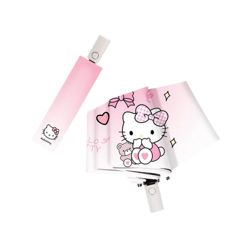 Sanrio cartoon HelloKitty anime rain or shine automatic anti-rebound sunshade cute anti-UV girly kawaii vinyl coating new style
Sanrio cartoon HelloKitty anime rain or shine automatic anti-rebound sunshade cute anti-UV girly kawaii vinyl coating new style
