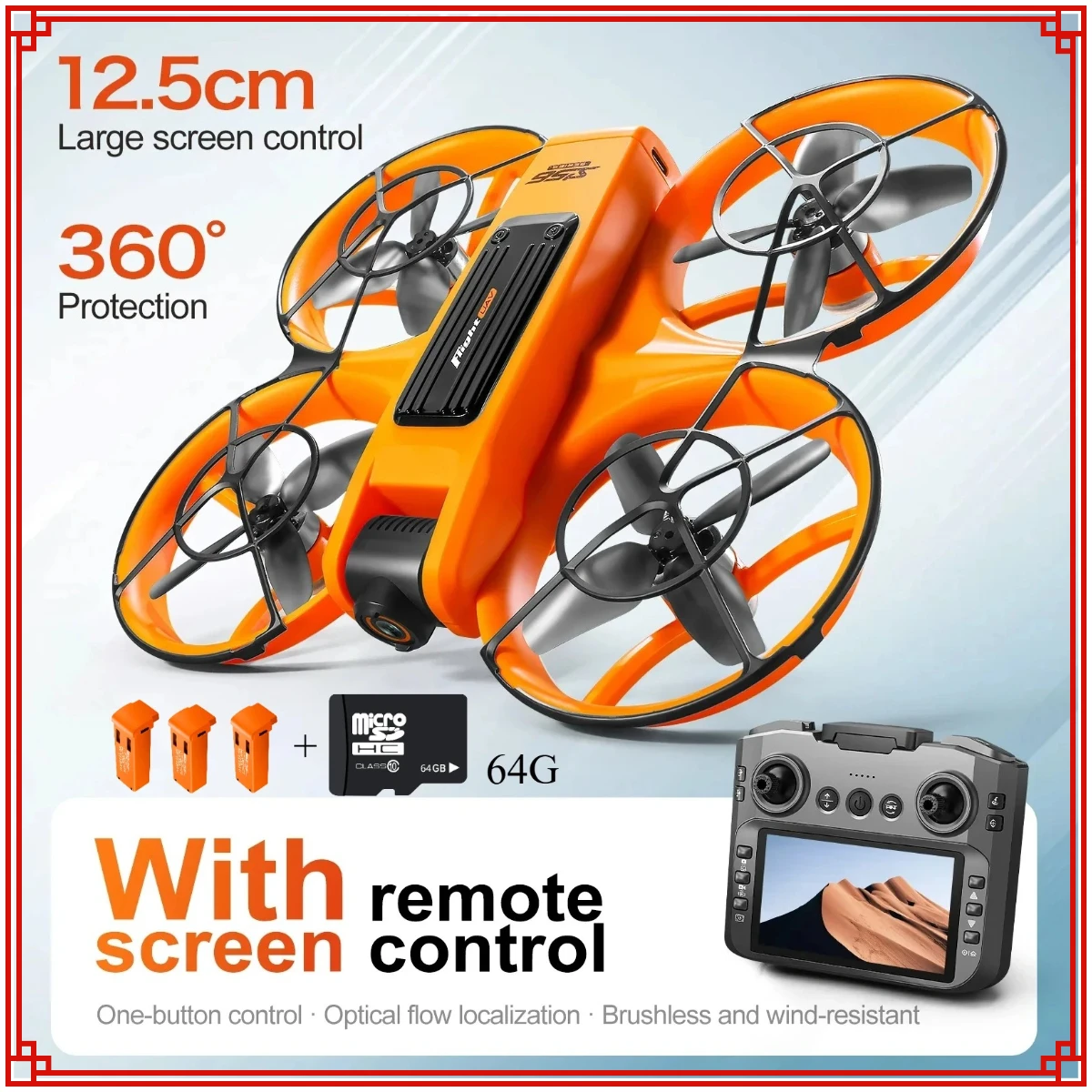 multi battery with built-in storage card original large screen control, brushless motor, optical flow positioning drone DRON 156
multi battery with built-in storage card original large screen control, brushless motor, optical flow positioning drone DRON 156