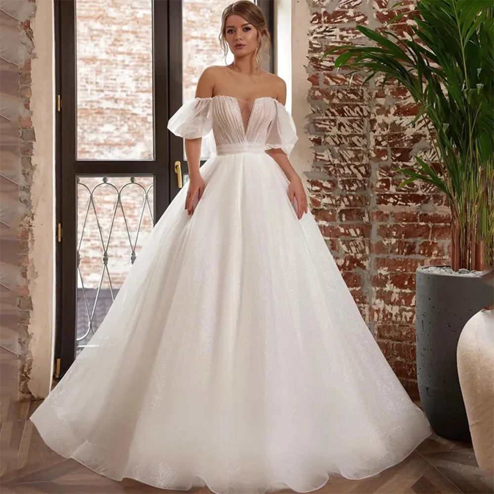 Beautiful Wedding Dresses Simple Off Shoulder Sexy Backless Exquisite Lace Applique Fluffy Princess Style Mopping Bridal Gown
Beautiful Wedding Dresses Simple Off Shoulder Sexy Backless Exquisite Lace Applique Fluffy Princess Style Mopping Bridal Gown