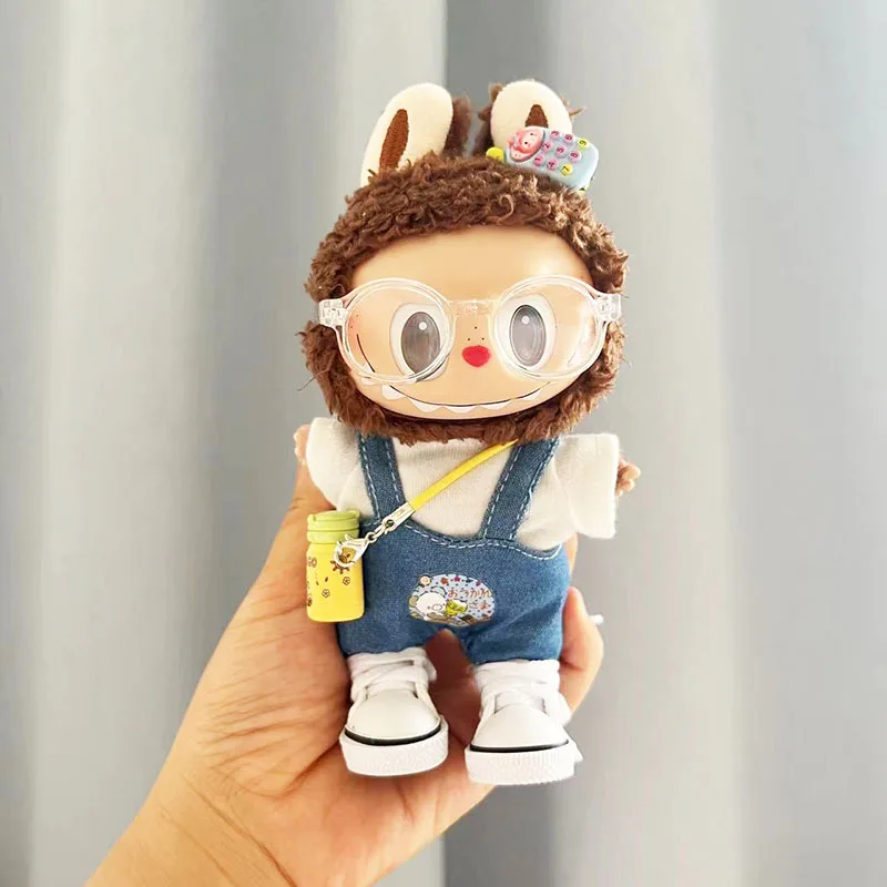 17cm Labubu Dolls Clothes Cute Bear Phone Bib Pants Set Accessories Clothing Shoes Hat Plush Doll's Clothes
17cm Labubu Dolls Clothes Cute Bear Phone Bib Pants Set Accessories Clothing Shoes Hat Plush Doll's Clothes