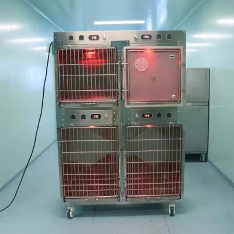 Electric Infrared Thermal Insulation Oxygen Cabin Cage for Veterinary Use Stainless Steel Frame Carrier & Houses for Dogs/Cats
Electric Infrared Thermal Insulation Oxygen Cabin Cage for Veterinary Use Stainless Steel Frame Carrier & Houses for Dogs/Cats