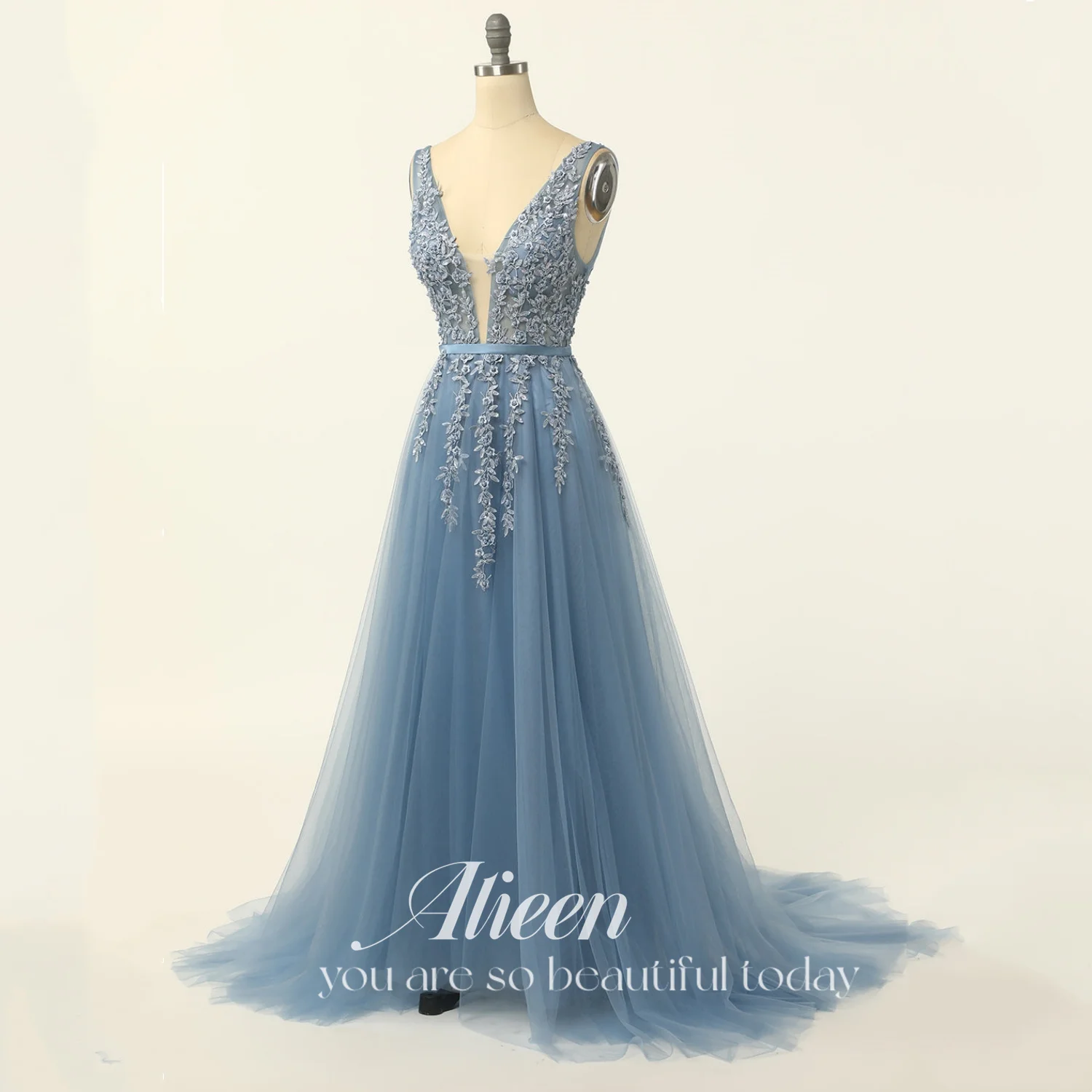 Aileen Elegant Evening Dresses for Women 2023 A-line Women's Grey Blue Womens Lace Gown Applique Gala Mesh Suitable Request Prom
Aileen Elegant Evening Dresses for Women 2023 A-line Women's Grey Blue Womens Lace Gown Applique Gala Mesh Suitable Request Prom