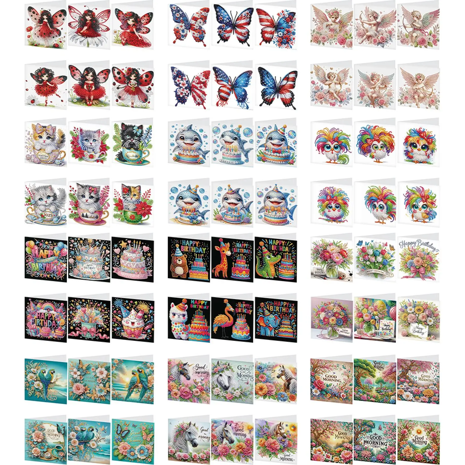 6 шт., набор открыток для рисования со стразами на день рождения, алмазная открытка на день рождения, поздравительная открытка с алмазной живописью для праздничной вечеринки, сувениры
6 шт., набор открыток для рисования со стразами на день рождения, алмазная открытка на день рождения, поздравительная открытка с алмазной живописью для праздничной вечеринки, сувениры