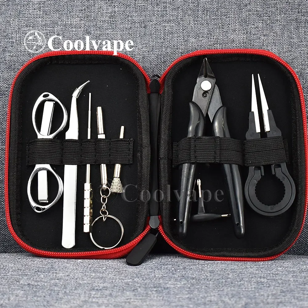 COOLVAPE RDA DIY сумка для инструментов пинцет плоскогубцы нагреватели проволоки комплект катушка джиг обмотка для упаковки аксессуары для электронных сигарет
COOLVAPE RDA DIY сумка для инструментов пинцет плоскогубцы нагреватели проволоки комплект катушка джиг обмотка для упаковки аксессуары для электронных сигарет