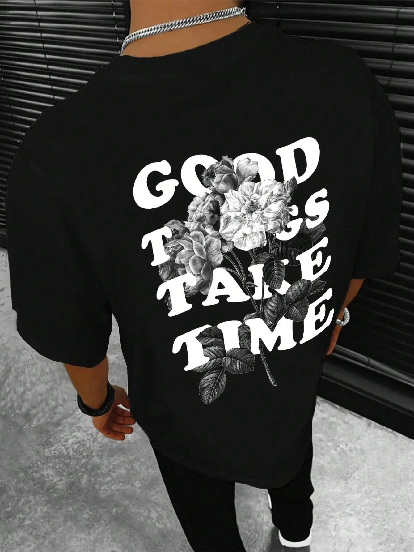 Good Things Take Time Men Women Unisex Cotton T-shirt Luxury Brand Rap Big Size Top Short Sleeve Streetwear Classic Back Tee 4XL
Good Things Take Time Men Women Unisex Cotton T-shirt Luxury Brand Rap Big Size Top Short Sleeve Streetwear Classic Back Tee 4XL