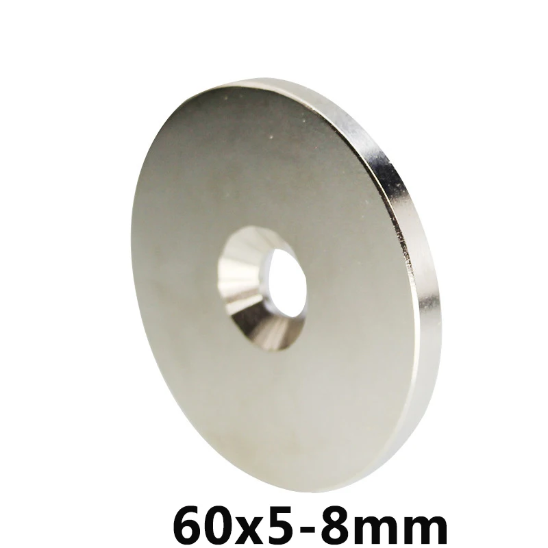 60x5-8 mm Strong Round Magnets 60*5 mm Hole 8mm For Home Refrigerators, Offices DIY 60*5-8 mm
60x5-8 mm Strong Round Magnets 60*5 mm Hole 8mm For Home Refrigerators, Offices DIY 60*5-8 mm