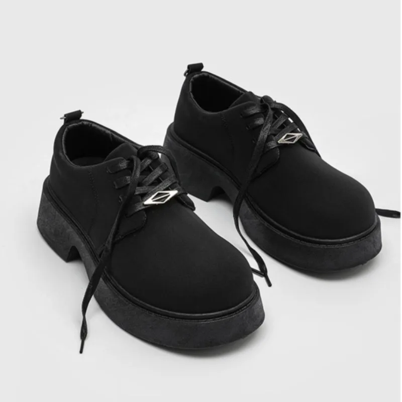 Shoes for Men Quality Selection Platform Derby Shoes Fad Thick Sole Casual British Mens Big Head Leather Shoes Zapatillas Hombre
Shoes for Men Quality Selection Platform Derby Shoes Fad Thick Sole Casual British Mens Big Head Leather Shoes Zapatillas Hombre