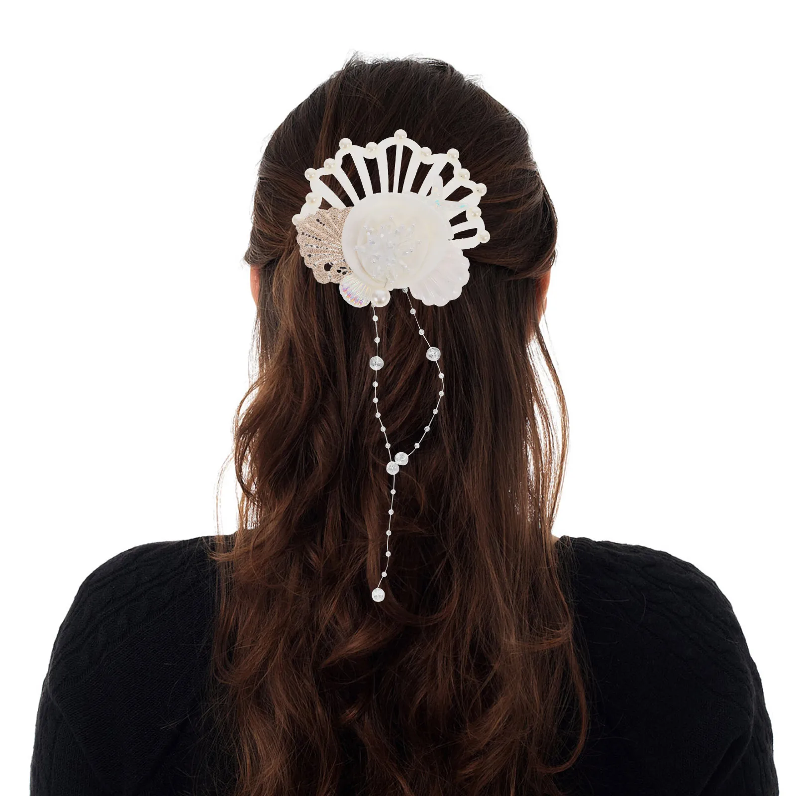 Seashell Hair Clip White Hollow Design Cute Accessories for Girl Safe Light Hairpins Beach Party Prom Photos
Seashell Hair Clip White Hollow Design Cute Accessories for Girl Safe Light Hairpins Beach Party Prom Photos