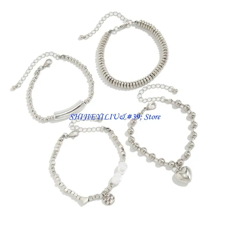 E21F Fashion Irregular Bead Stretch Bracelet Featuring Heart Pearls Accent for Comfortable Daily Wear Gift
E21F Fashion Irregular Bead Stretch Bracelet Featuring Heart Pearls Accent for Comfortable Daily Wear Gift