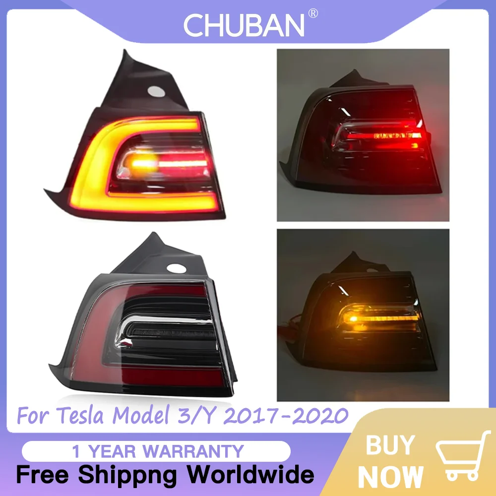 Комплект заднего светодиодного фонаря премиум-класса Tesla Model 3 & Y 2017-2020, универсальный противотуманный фонарь с поворотным тормозом и последовательным потоком, Plug-and-Play
Комплект заднего светодиодного фонаря премиум-класса Tesla Model 3 & Y 2017-2020, универсальный противотуманный фонарь с поворотным тормозом и последовательным потоком, Plug-and-Play