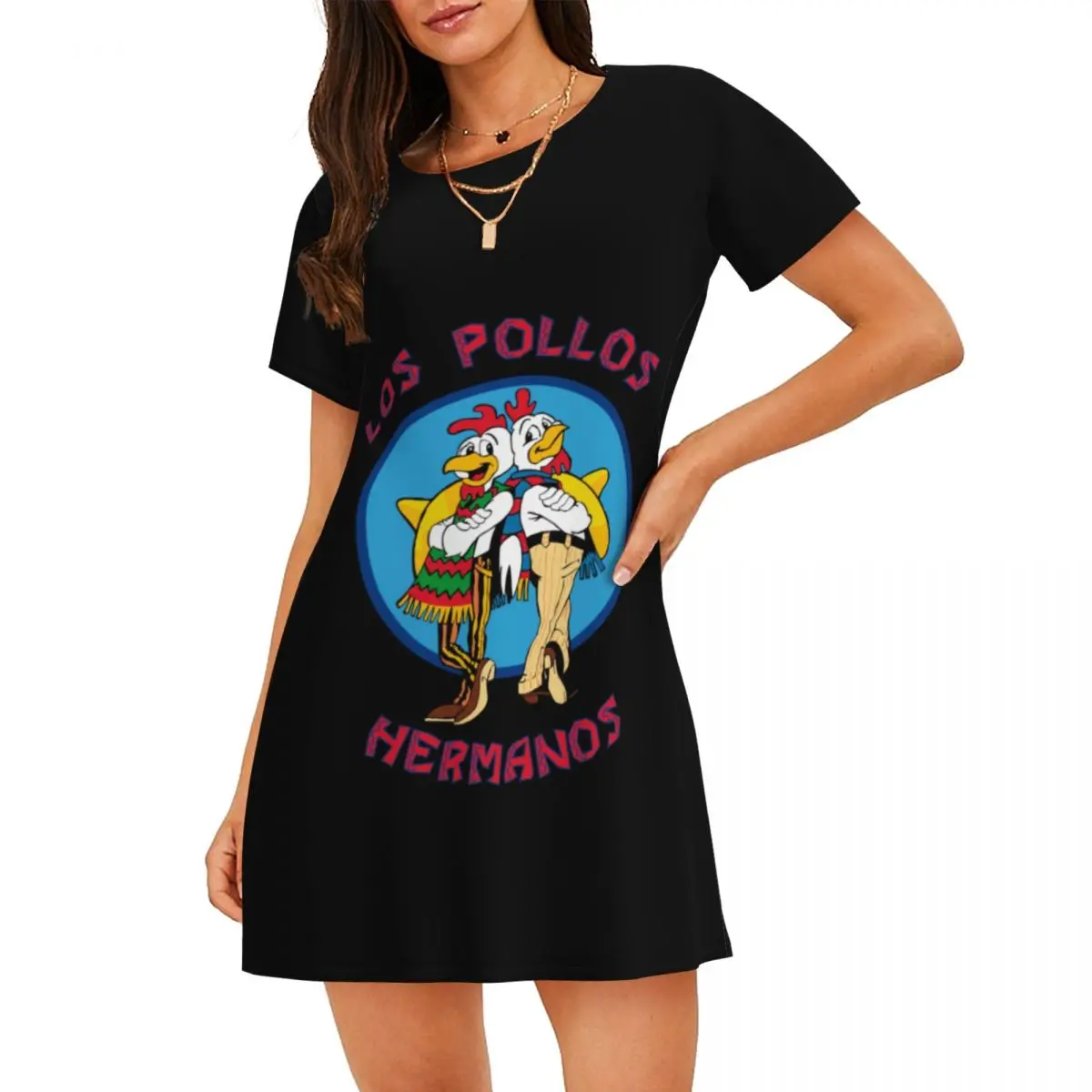 Женская ночная рубашка Los Pollos Hermanos Breaking Bad с короткими рукавами на заказ, женские ночные рубашки для сна, платье, ночные рубашки с короткими рукавами
Женская ночная рубашка Los Pollos Hermanos Breaking Bad с короткими рукавами на заказ, женские ночные рубашки для сна, платье, ночные рубашки с короткими рукавами