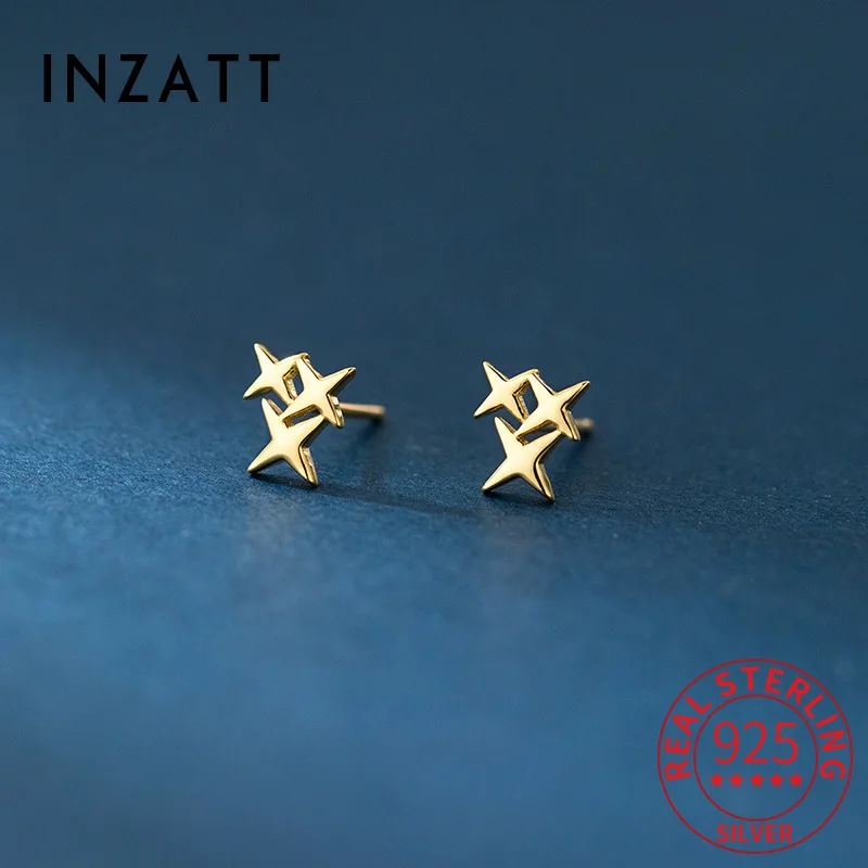 INZATT Real 925 Sterling Silver Mini Star Stud Earrings For Women Party Cute Fine Jewelry Geometric 18K Gold Accessories
INZATT Real 925 Sterling Silver Mini Star Stud Earrings For Women Party Cute Fine Jewelry Geometric 18K Gold Accessories