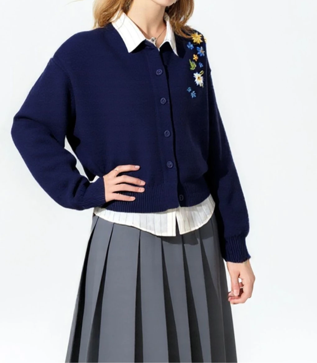 2025 New Fall Floral Embroidered Warmth Sweater Embroidered Knit Shirt
2025 New Fall Floral Embroidered Warmth Sweater Embroidered Knit Shirt