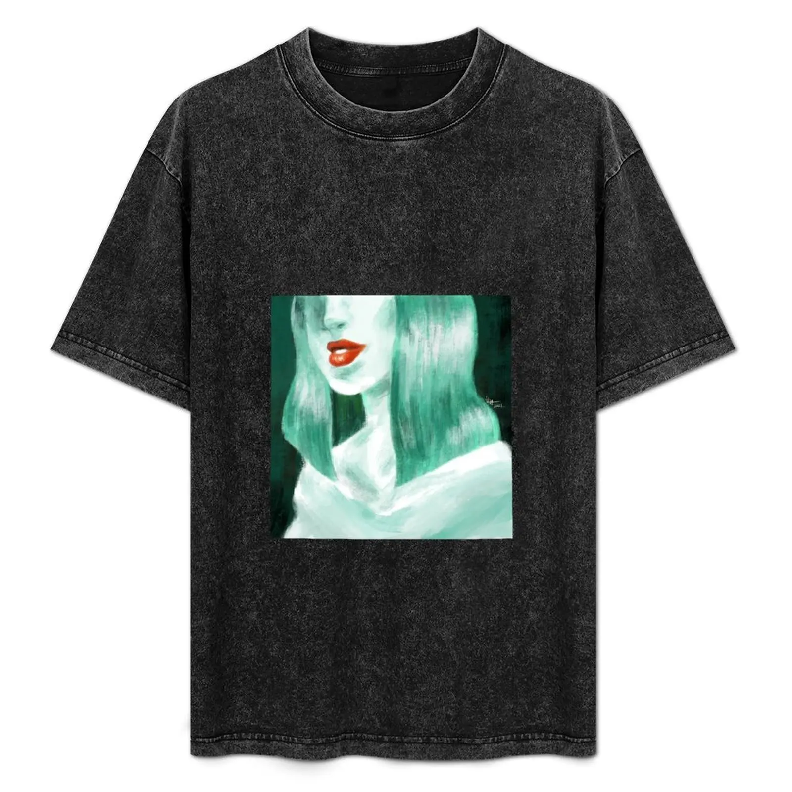 Girl in Green T-Shirt Minimalist Graphic Tee Shirt
Girl in Green T-Shirt Minimalist Graphic Tee Shirt