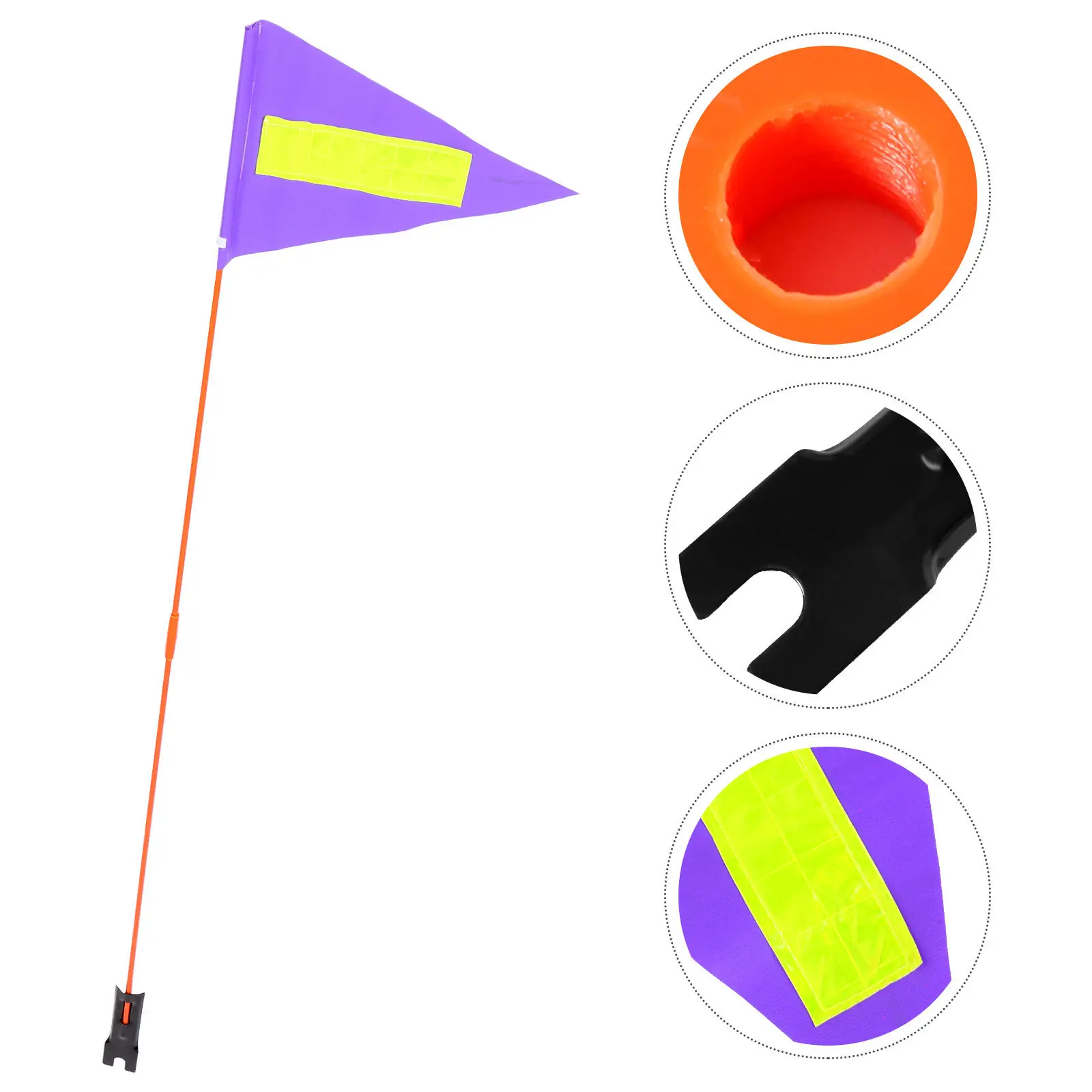 1Set Bike Flag High Visibility Reflective Safety Flag Solid Fiberglass Pole for Bicycle Riding Safety
1Set Bike Flag High Visibility Reflective Safety Flag Solid Fiberglass Pole for Bicycle Riding Safety
