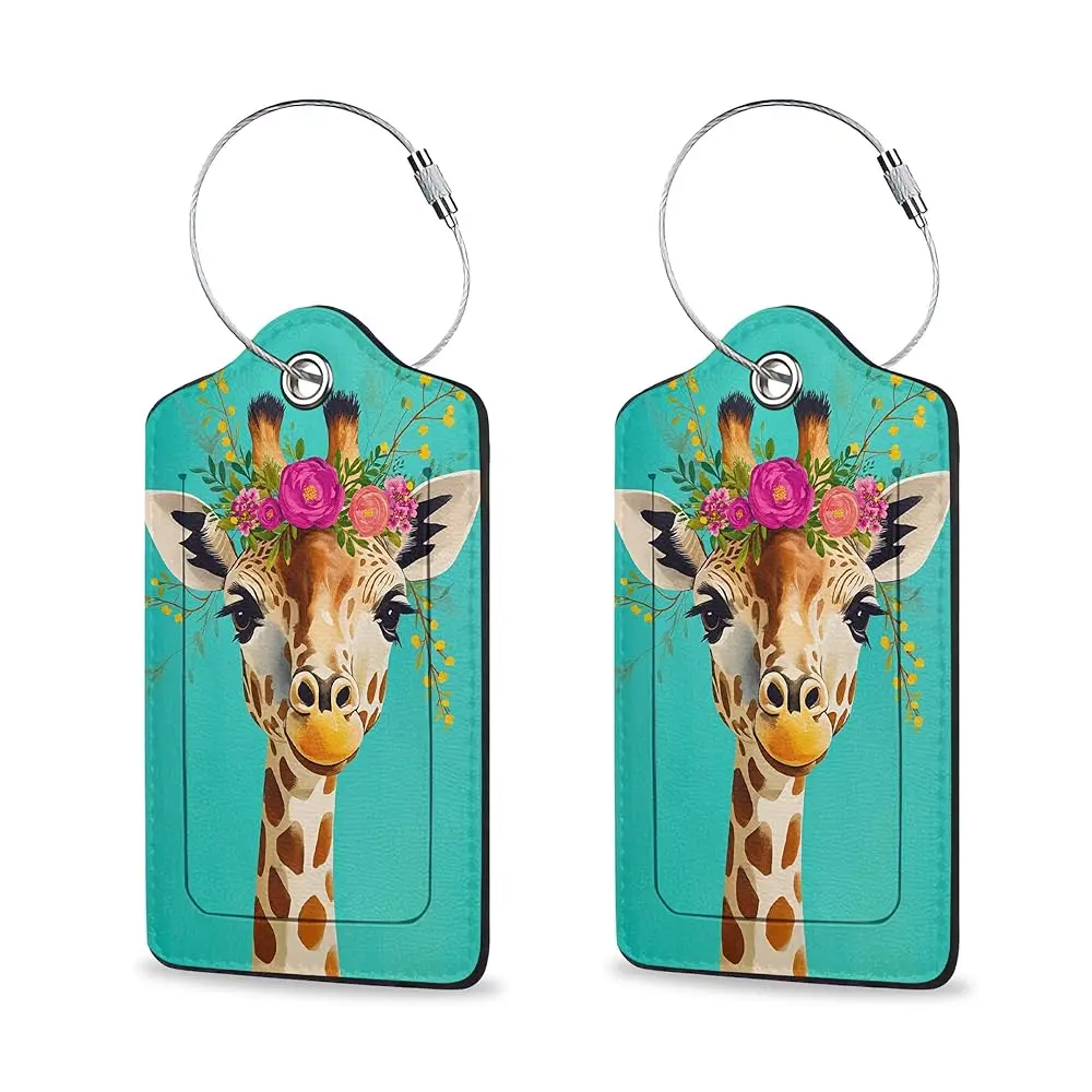 Free ShippingFunny Giraffe Flowers Luggage Tag for Suitcase, Cute Unique Leather Bag Tags Identifiers Privacy Cover ID Label wit
Free ShippingFunny Giraffe Flowers Luggage Tag for Suitcase, Cute Unique Leather Bag Tags Identifiers Privacy Cover ID Label wit
