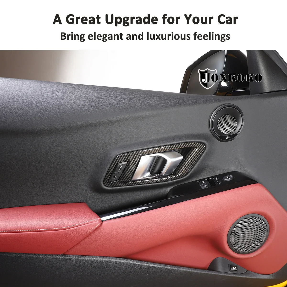 For 2019+ Toyota GR Supra MK5 A90 ABS Carbon Fiber Car Styling Door Inner Handle Frame Cover Sticker Car Interior Accessories
For 2019+ Toyota GR Supra MK5 A90 ABS Carbon Fiber Car Styling Door Inner Handle Frame Cover Sticker Car Interior Accessories