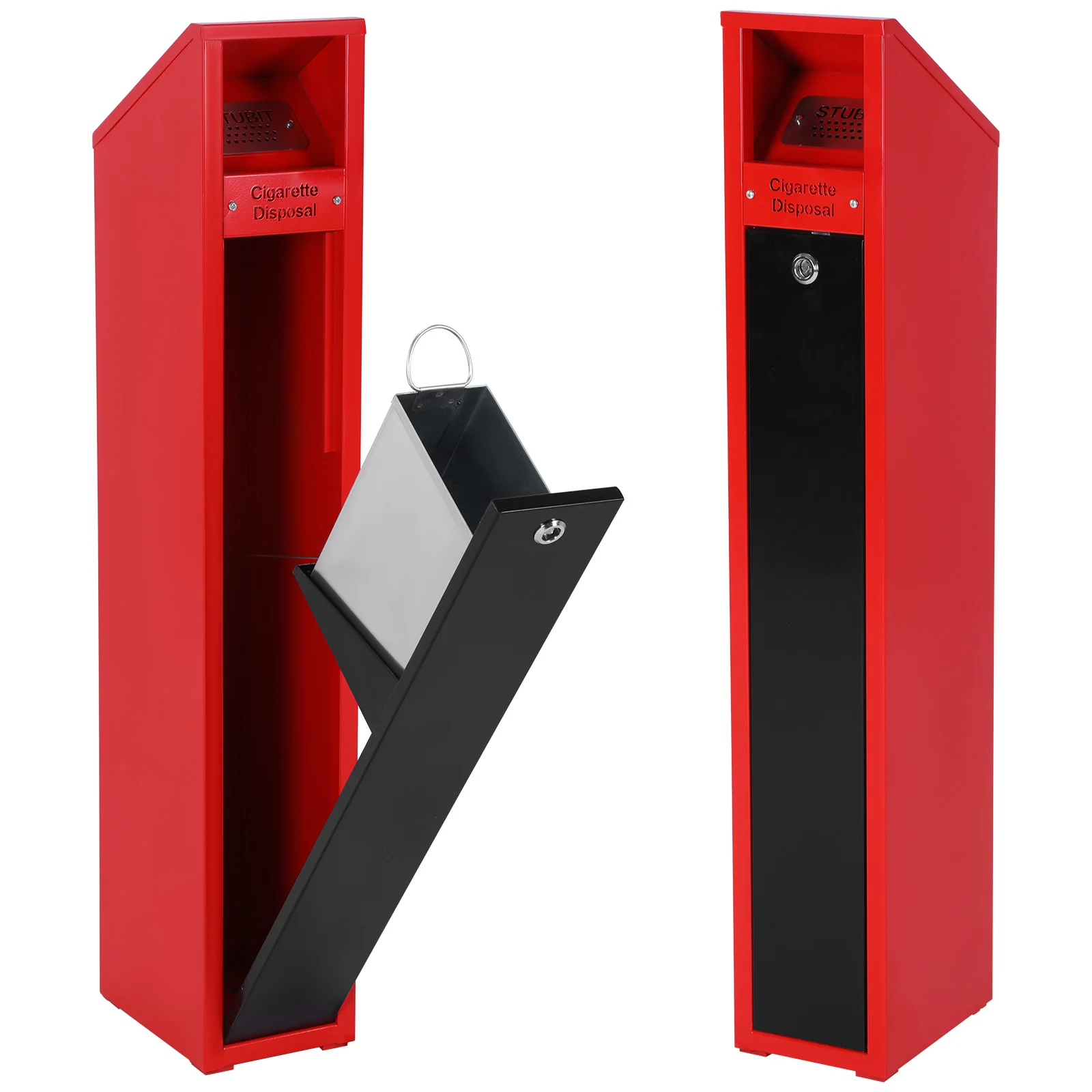 Standing Cigarette Butt Disposal Lockable Lid Freestanding Cigarette Receptacle for Public Areas Pubs Clubs Restaurants Garden
Standing Cigarette Butt Disposal Lockable Lid Freestanding Cigarette Receptacle for Public Areas Pubs Clubs Restaurants Garden