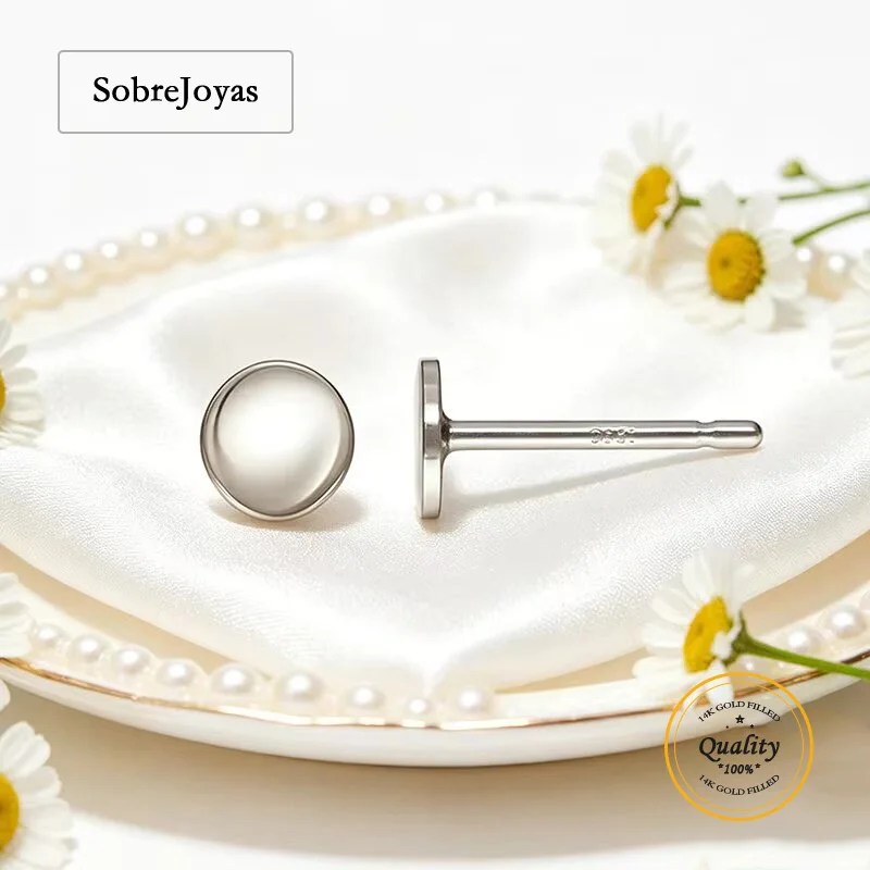 925 Sterling Silver 4MM Coin Earrings Silver Jewelry Silver Stud Earrings Brincos Pendientes Oorbellen Boho Women Earrings
925 Sterling Silver 4MM Coin Earrings Silver Jewelry Silver Stud Earrings Brincos Pendientes Oorbellen Boho Women Earrings