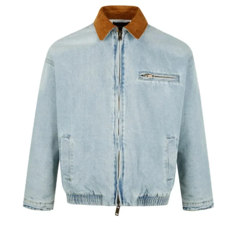 Spring and autumn men's new American retro simple wash jacket High quality cotton solid color casual all-match jacket size 2XL
Spring and autumn men's new American retro simple wash jacket High quality cotton solid color casual all-match jacket size 2XL