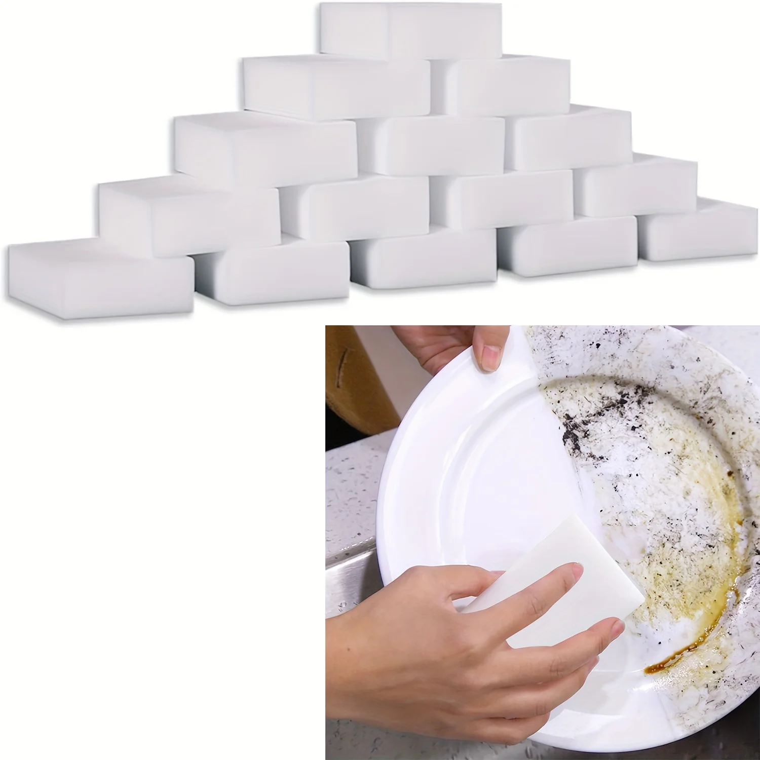 20Pcs Magic Cleaning Sponge Multifunctional Household Brush, Suitable for Furniture, Kitchen, Bathroom, car, etc.
20Pcs Magic Cleaning Sponge Multifunctional Household Brush, Suitable for Furniture, Kitchen, Bathroom, car, etc.