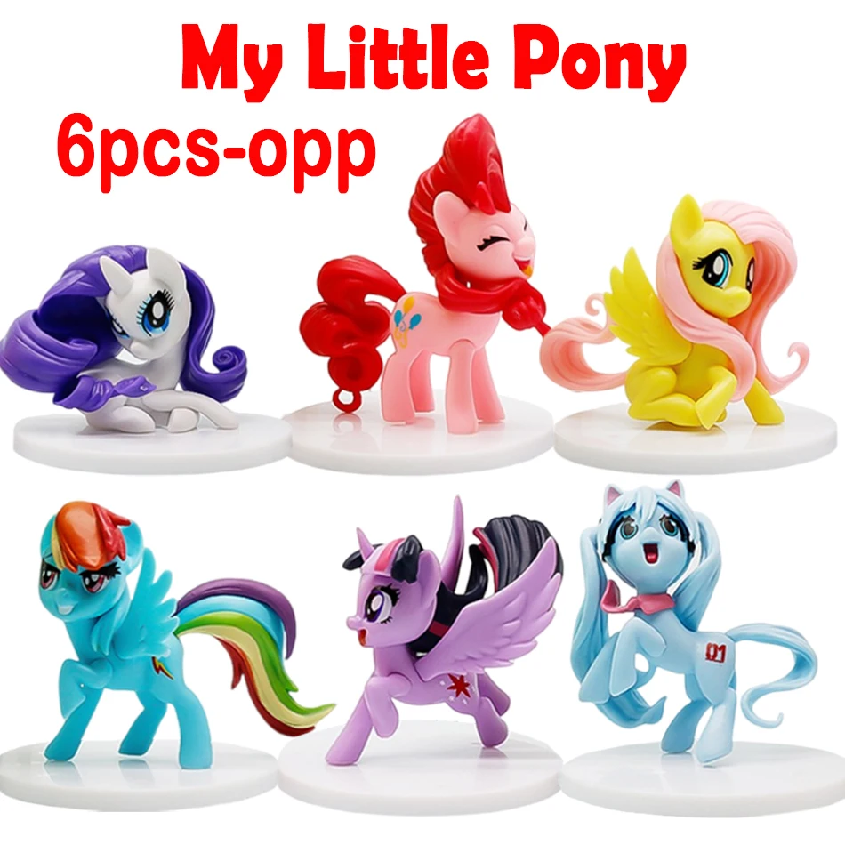 6Pcs/Set My Little Poni Action Figures Toy Cartoon Anime Twilight Sparkle Model Doll Room Decoration Birthday Gift for friend
6Pcs/Set My Little Poni Action Figures Toy Cartoon Anime Twilight Sparkle Model Doll Room Decoration Birthday Gift for friend