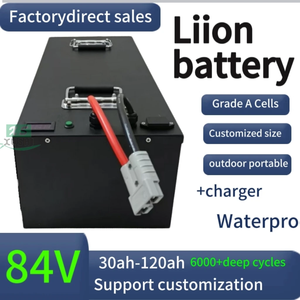 XS 84v 50Ah 30Ah литий-ионный аккумулятор 100Ah 84V 60Ah 80Ah bluetooth APP BMS для мотоцикла 5000w напольная тележка для гольфа + зарядное устройство 10A 
XS 84v 50Ah 30Ah литий-ионный аккумулятор 100Ah 84V 60Ah 80Ah bluetooth APP BMS для мотоцикла 5000w напольная тележка для гольфа + зарядное устройство 10A