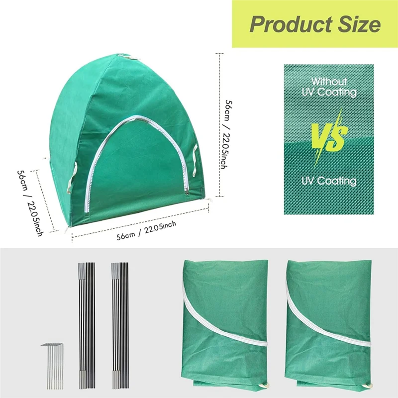 RALCA-Plant Covers Freeze Protection, 22 Inch Rose Bushes Covers For Winter Outdoor Plants, Frost Cloth With Zipper (2PCS)
RALCA-Plant Covers Freeze Protection, 22 Inch Rose Bushes Covers For Winter Outdoor Plants, Frost Cloth With Zipper (2PCS)