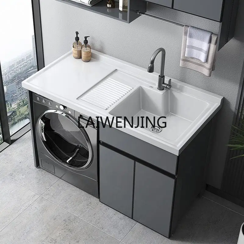 MJY custom honeycomb aluminum washing machine integrated cabinet combination sink sink basin
MJY custom honeycomb aluminum washing machine integrated cabinet combination sink sink basin