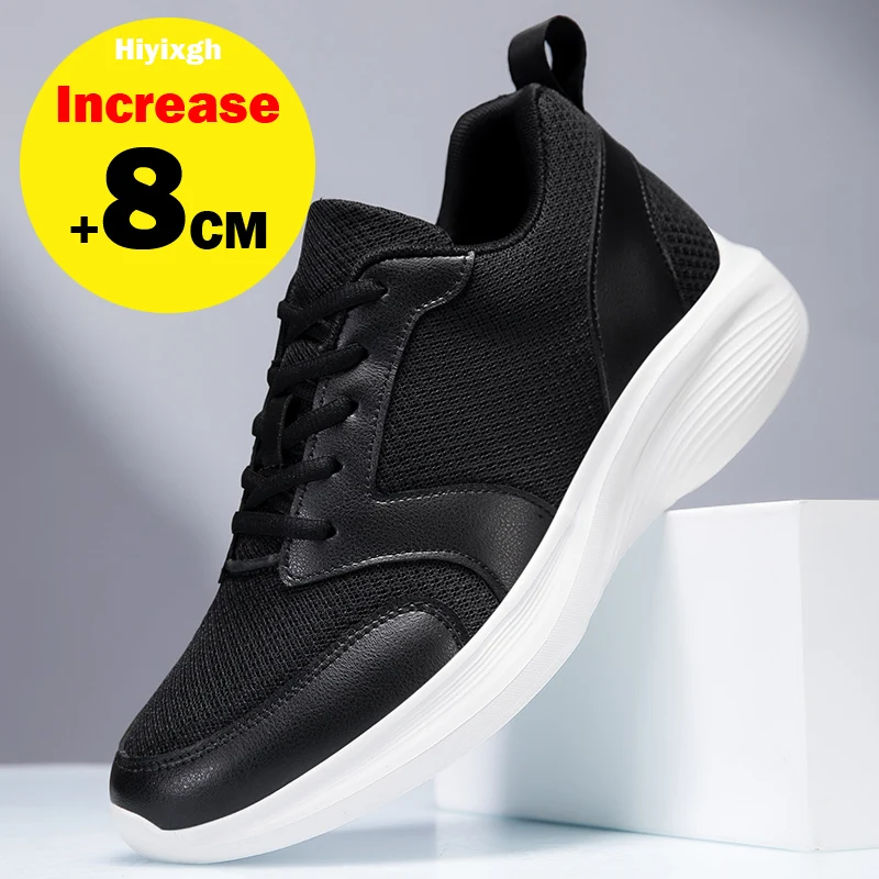 Summer Hidden Inner Height Increasing Shoes For Men 6-8-10cm Breathable Mesh White Sneakers Casual Sports Board Shoes For Male
Summer Hidden Inner Height Increasing Shoes For Men 6-8-10cm Breathable Mesh White Sneakers Casual Sports Board Shoes For Male