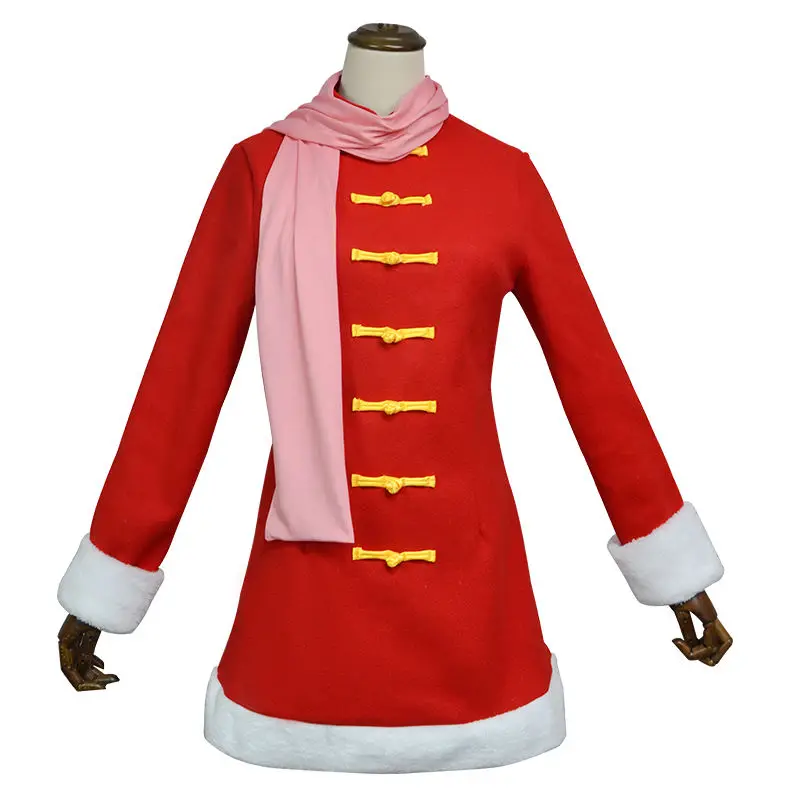 Женский костюм для косплея аниме Kagura для Gintama, рождественское утолщенное шерстяное зимнее пальто, шарф, униформа, костюм, комплект праздничной одежды
Женский костюм для косплея аниме Kagura для Gintama, рождественское утолщенное шерстяное зимнее пальто, шарф, униформа, костюм, комплект праздничной одежды