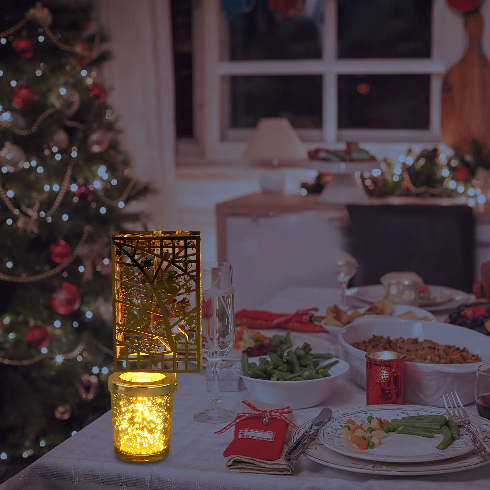 Вращающийся рождественский держатель для свечей в европейском стиле: Золотая звезда, вращающаяся карусель для чайных свечей, украшение для праздничной вечеринки
Вращающийся рождественский держатель для свечей в европейском стиле: Золотая звезда, вращающаяся карусель для чайных свечей, украшение для праздничной вечеринки