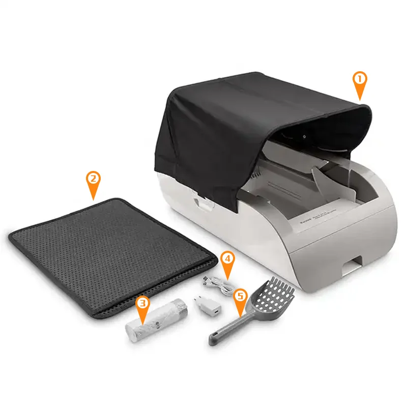 High-End Automatic New Trend Multi-sensor Cat Sand Box Pet Cleaning Product Automatic Cat Litter Box for Cat Toilet
High-End Automatic New Trend Multi-sensor Cat Sand Box Pet Cleaning Product Automatic Cat Litter Box for Cat Toilet