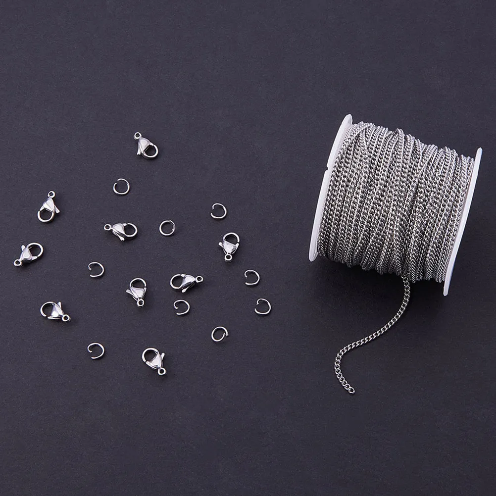 1Set Necklace Making Kit Stainless Steel Chains and Clasps 10M DIY Accessories for Handbag Purse Lanyard Zipper Pulls Craft
1Set Necklace Making Kit Stainless Steel Chains and Clasps 10M DIY Accessories for Handbag Purse Lanyard Zipper Pulls Craft