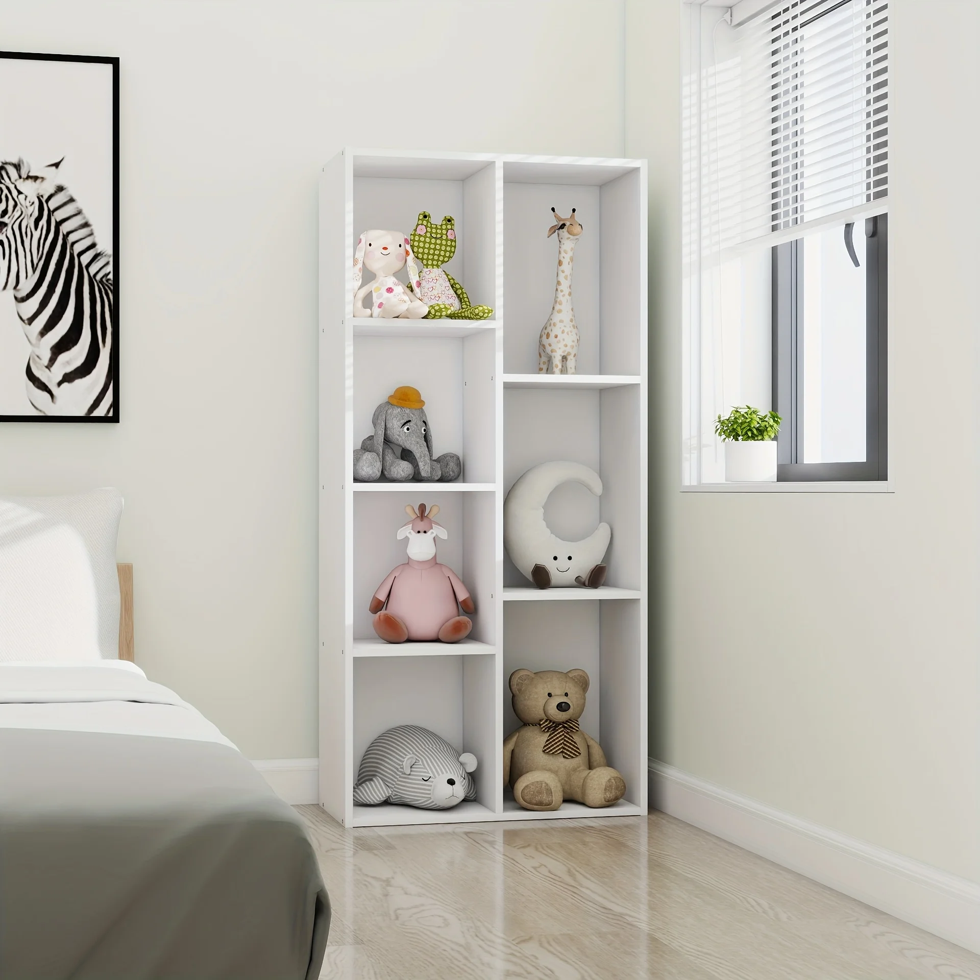 LODEIJA 7-Cube Bookcase, Bookshelf, Storage Organizer, Multi-Purpose Shelving Unit for Books, Clothes,, Home Office, Living Room, Bedroom, Modern Design, Easy Assembly
LODEIJA 7-Cube Bookcase, Bookshelf, Storage Organizer, Multi-Purpose Shelving Unit for Books, Clothes,, Home Office, Living Room, Bedroom, Modern Design, Easy Assembly