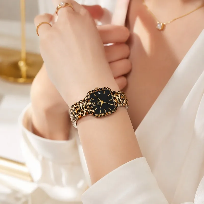 Fashion Leopard Pattern Women's Watches Top Brand Simple Square Quartz Ladies Wristwatches Luxury Elegant Woman Watches Montre
Fashion Leopard Pattern Women's Watches Top Brand Simple Square Quartz Ladies Wristwatches Luxury Elegant Woman Watches Montre