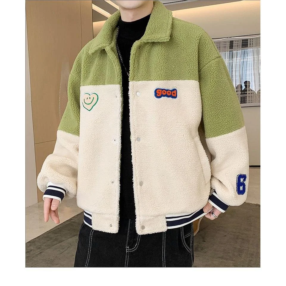 Lamb Fur Jaet Women's Oversized Baseball Sle Fce Lined Thiened Autumn Winter Korean Version Student Girl Coat
Lamb Fur Jaet Women's Oversized Baseball Sle Fce Lined Thiened Autumn Winter Korean Version Student Girl Coat
