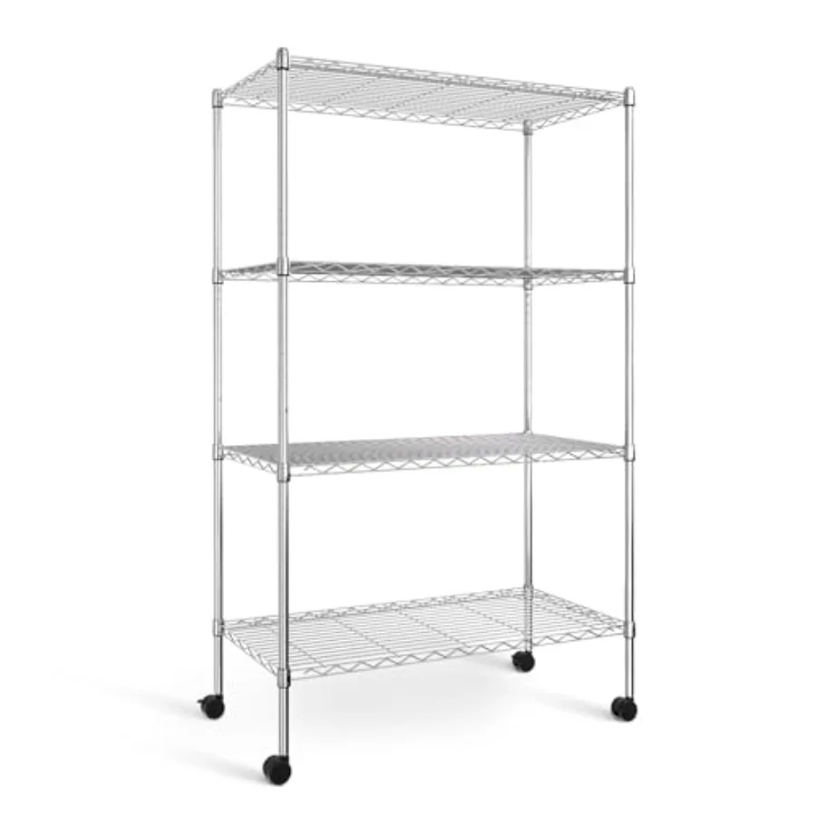 Heavy Duty Storage Shelving Unit 35.83D x 13.98W x 55.91H Steel Organizer Wire Rack with 1000Lb Capacity
Heavy Duty Storage Shelving Unit 35.83D x 13.98W x 55.91H Steel Organizer Wire Rack with 1000Lb Capacity