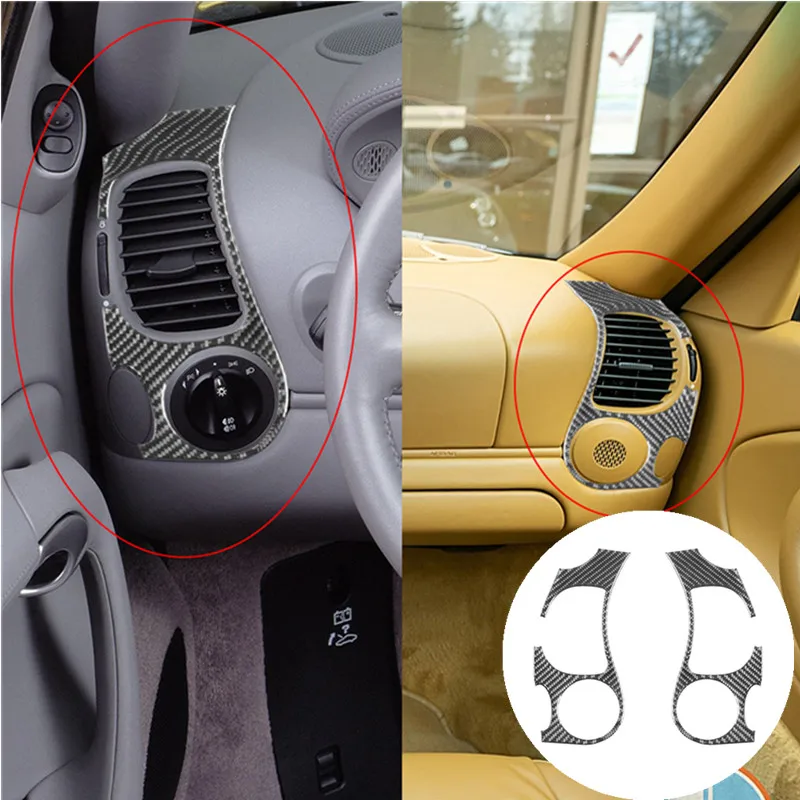 2Pcs Car Interior Instrument Panel Left and Right Air Vents Carbon Fiber Trim Sticker For Porsche Boxter 2003-2004/996 2002-2004
2Pcs Car Interior Instrument Panel Left and Right Air Vents Carbon Fiber Trim Sticker For Porsche Boxter 2003-2004/996 2002-2004