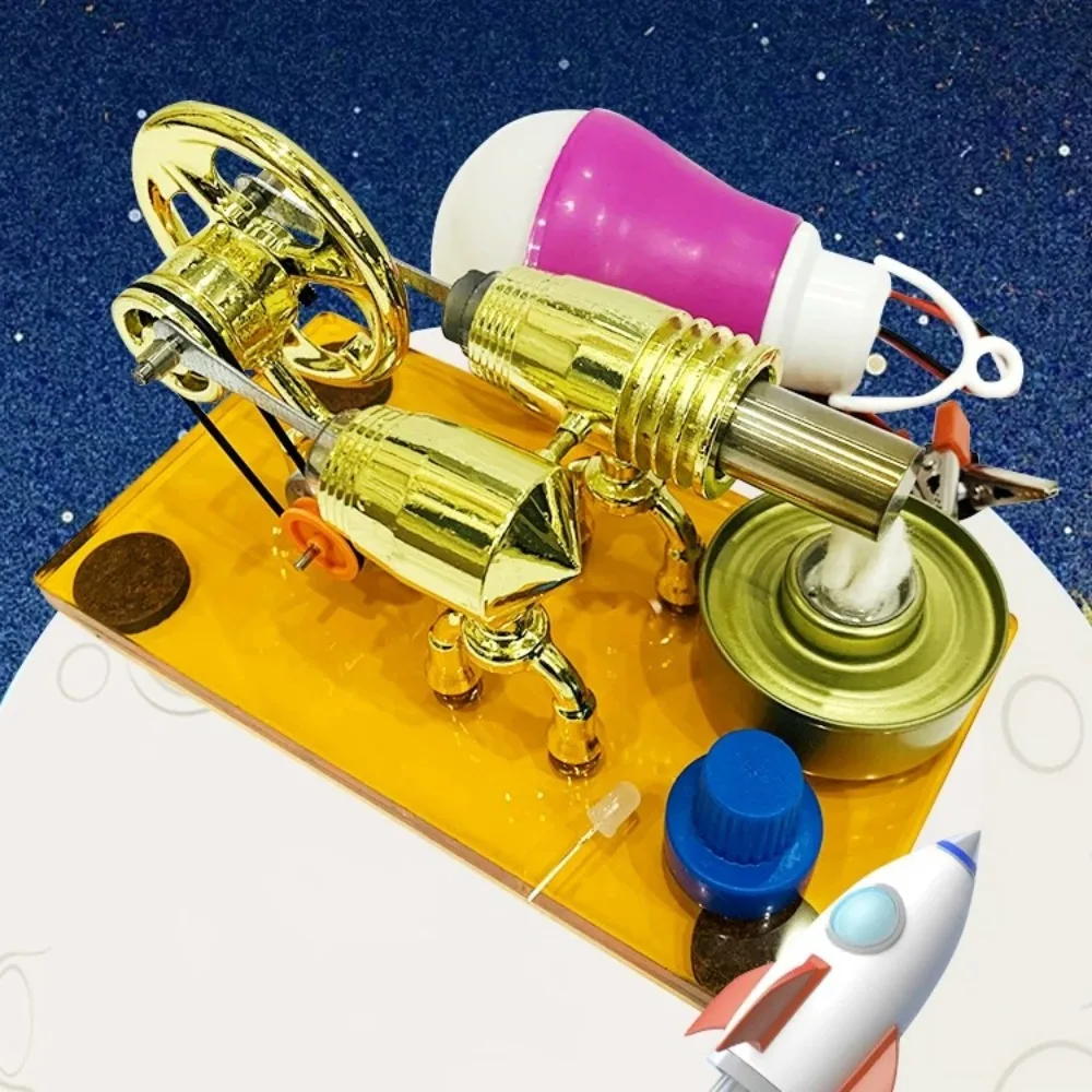 Single Cylinder Metal Stirling Engine Generator Physics Experiment Science Teaching Aid Toy Model External Combustion Engine
Single Cylinder Metal Stirling Engine Generator Physics Experiment Science Teaching Aid Toy Model External Combustion Engine