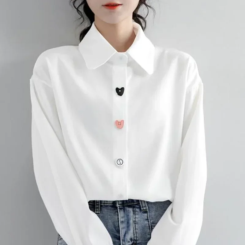 Loose Relaxed Polo Neck Long Sleeve Versatile College Style Women's Shirt 2025 New Spring and Autumn Season Fashion Minimalist
Loose Relaxed Polo Neck Long Sleeve Versatile College Style Women's Shirt 2025 New Spring and Autumn Season Fashion Minimalist
