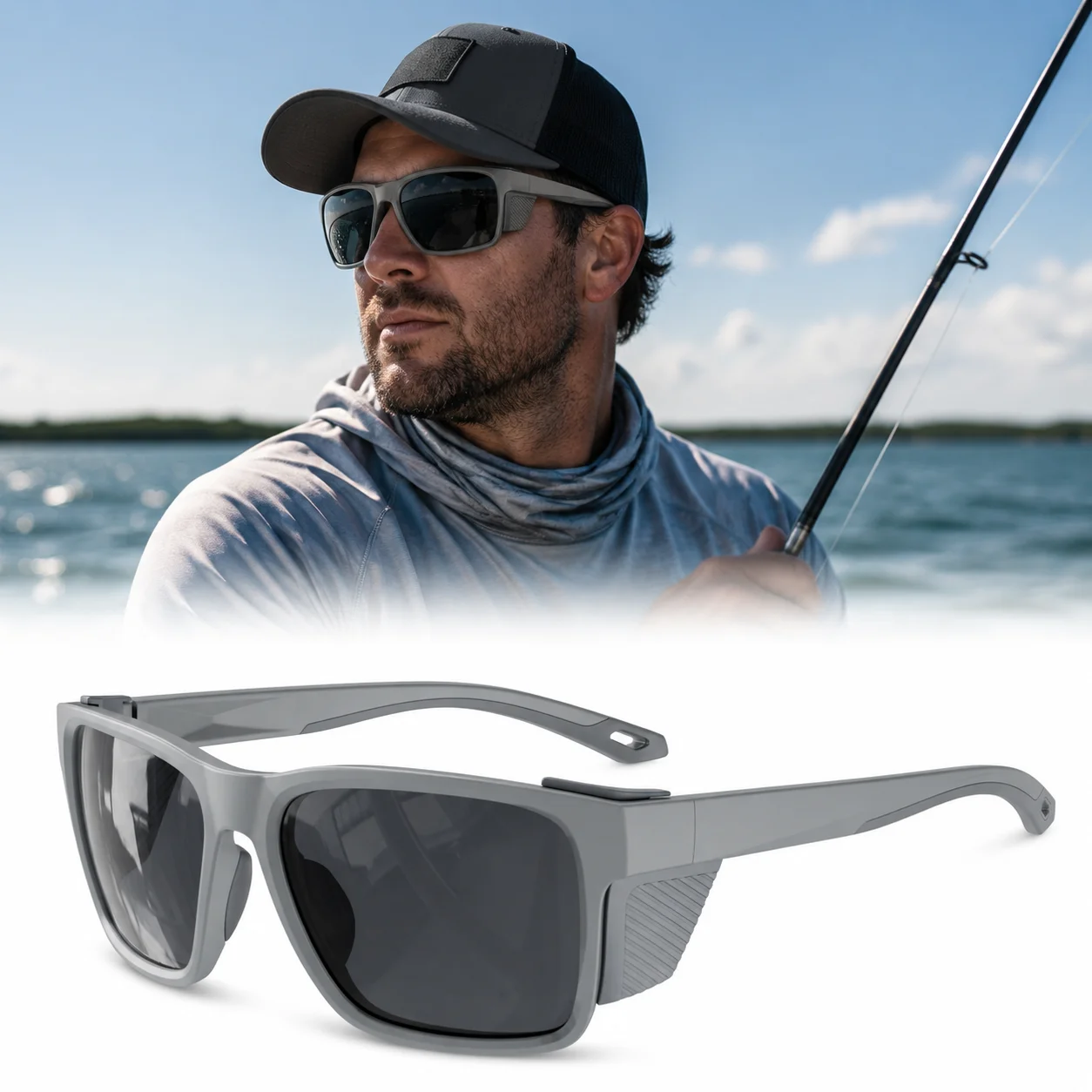 Polarized Sports Sunglasses for Men Women, Removable Side Shields, UV Protection, Fishing, Outdoor TR90 Sunglasses
Polarized Sports Sunglasses for Men Women, Removable Side Shields, UV Protection, Fishing, Outdoor TR90 Sunglasses
