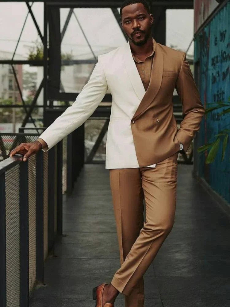 African Men Suits Double Breasted 2 Pieces Slim Fit Blazer Sets Tuxedos For Prom Party Suit Groom Tuxedo (Jacket+Pants) 2024
African Men Suits Double Breasted 2 Pieces Slim Fit Blazer Sets Tuxedos For Prom Party Suit Groom Tuxedo (Jacket+Pants) 2024