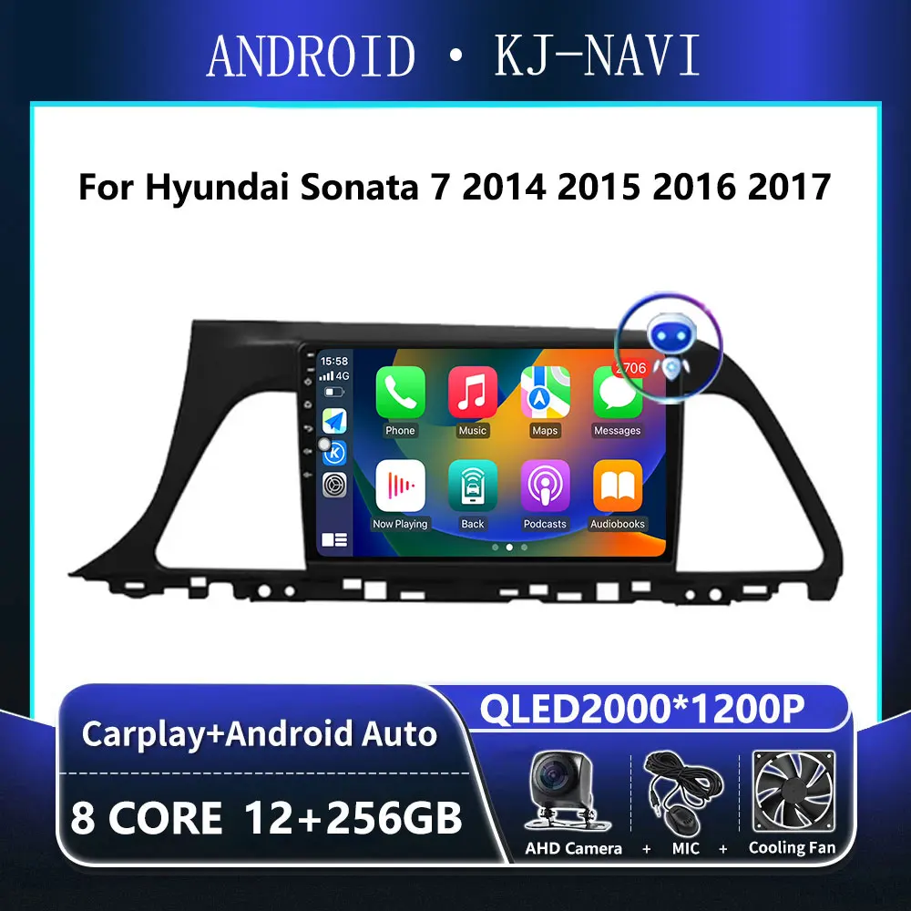 Android 14 Carplay For Hyundai Sonata 7 2014 - 2017 Audio Stereo Car Radio Multimedia Player GPS Navigation 2 din 4G WIFI DSP
Android 14 Carplay For Hyundai Sonata 7 2014 - 2017 Audio Stereo Car Radio Multimedia Player GPS Navigation 2 din 4G WIFI DSP