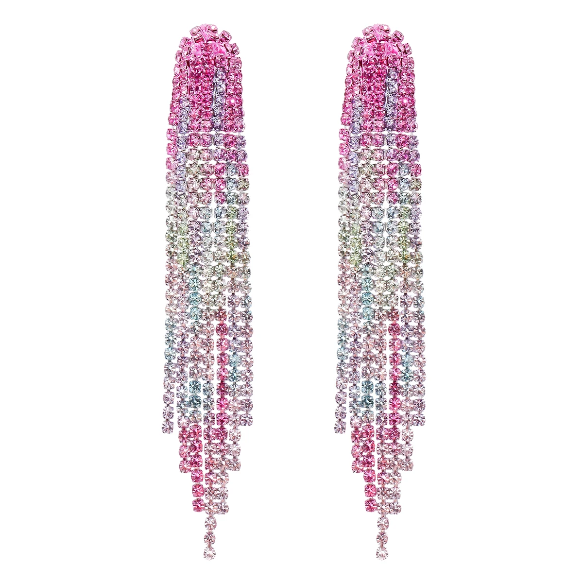 JURAN 2023 Trendy Design Gradient Color Long Crystal Tassel Dangle Earrings for Women Fashion Rhinestone Earrings Jewelry Gifts
JURAN 2023 Trendy Design Gradient Color Long Crystal Tassel Dangle Earrings for Women Fashion Rhinestone Earrings Jewelry Gifts